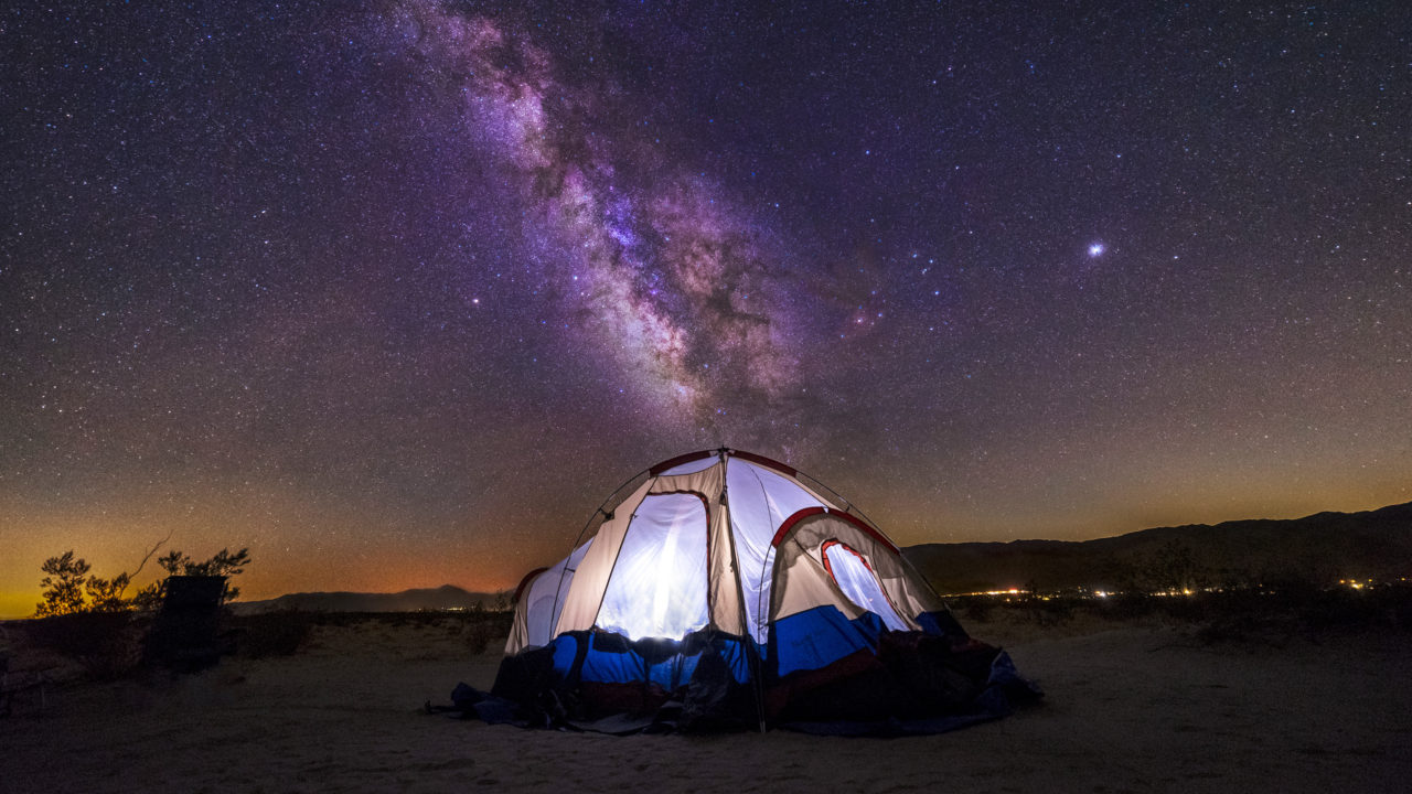 The night sky over Anza-Borrego Desert State Park.