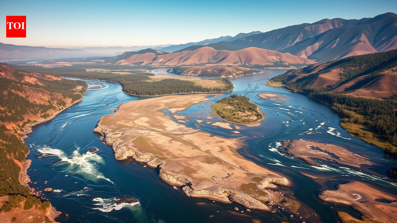 The Klamath River in Northern California.