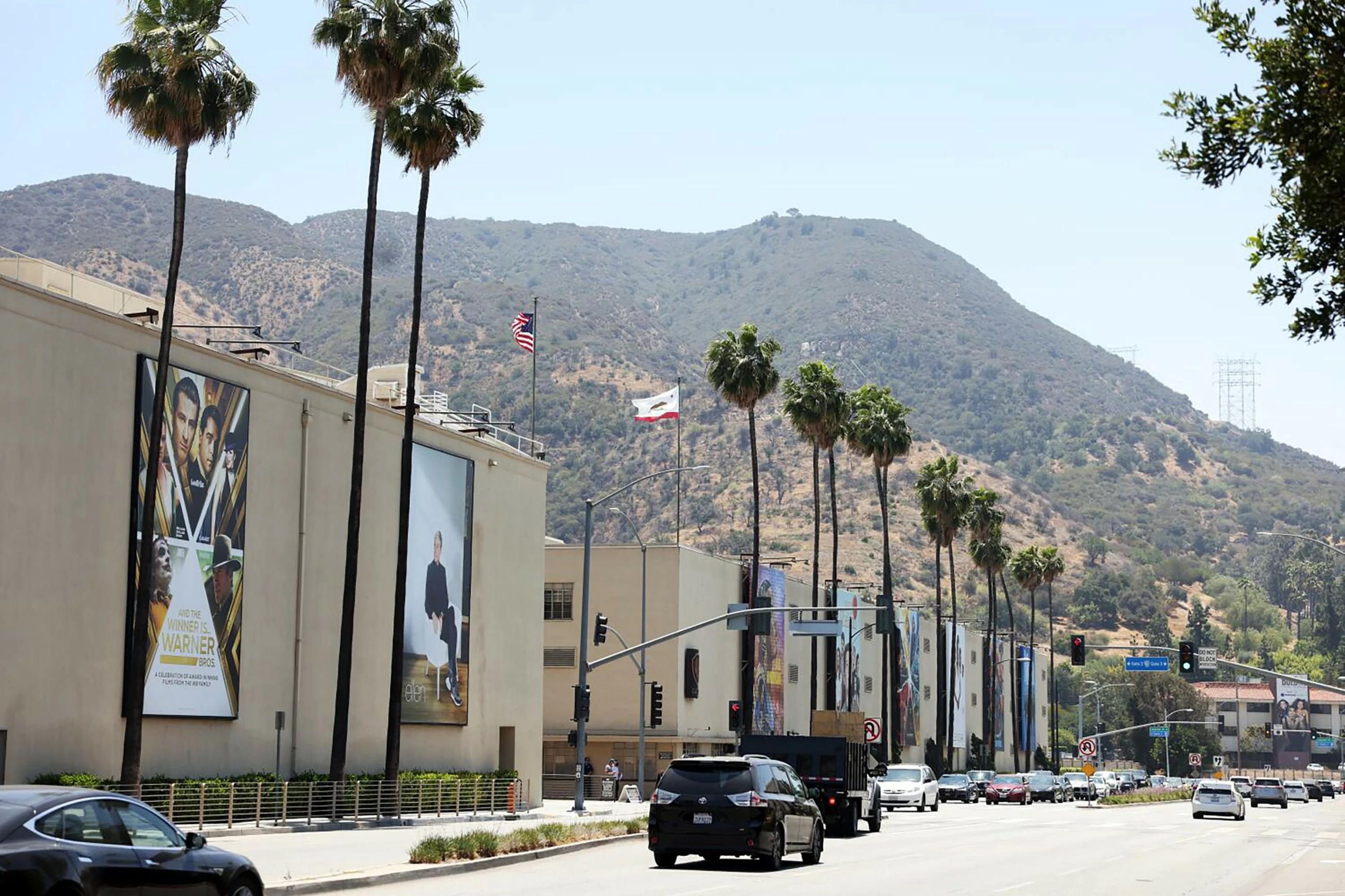 The 110-acre Warner Bros lot in Burbank, where thousands of employees face uncertainty as Paramount's acquisition stalls in court.