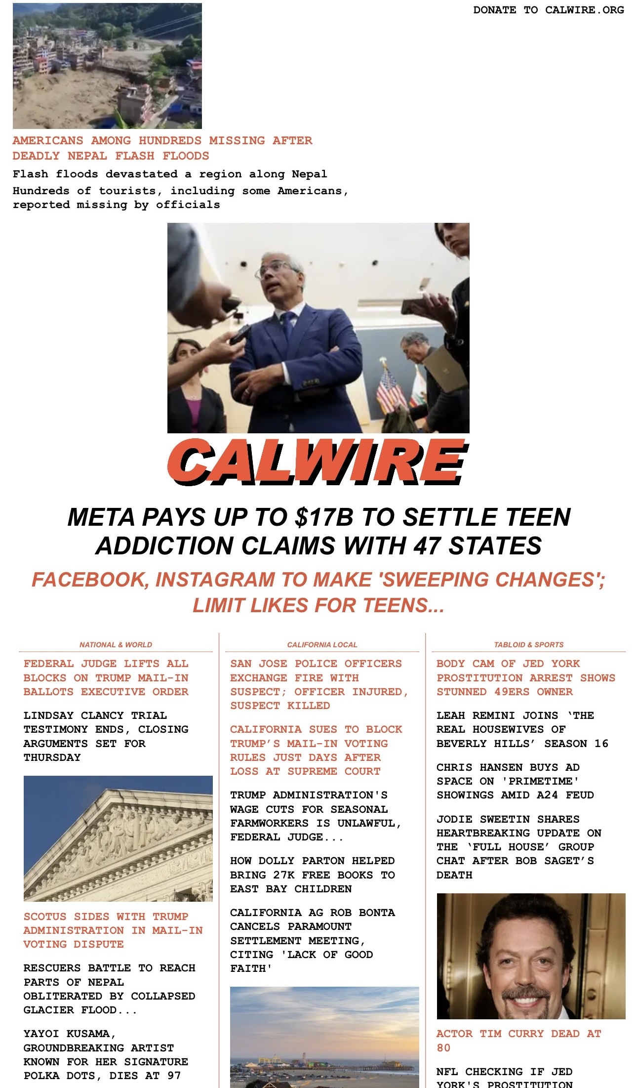 CalWire vs. Front Page Index: Two Different Ways to Follow the News in 2026