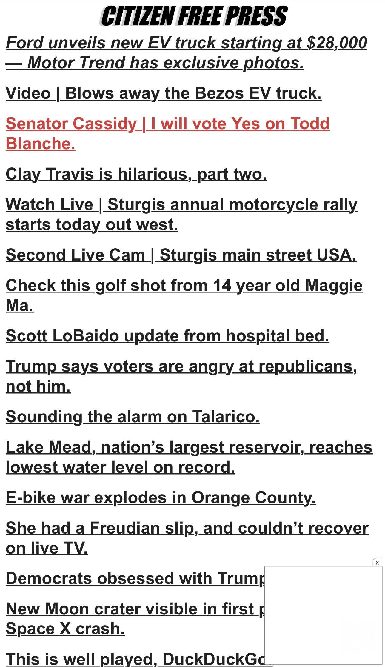 2. Citizen Free Press screenshot